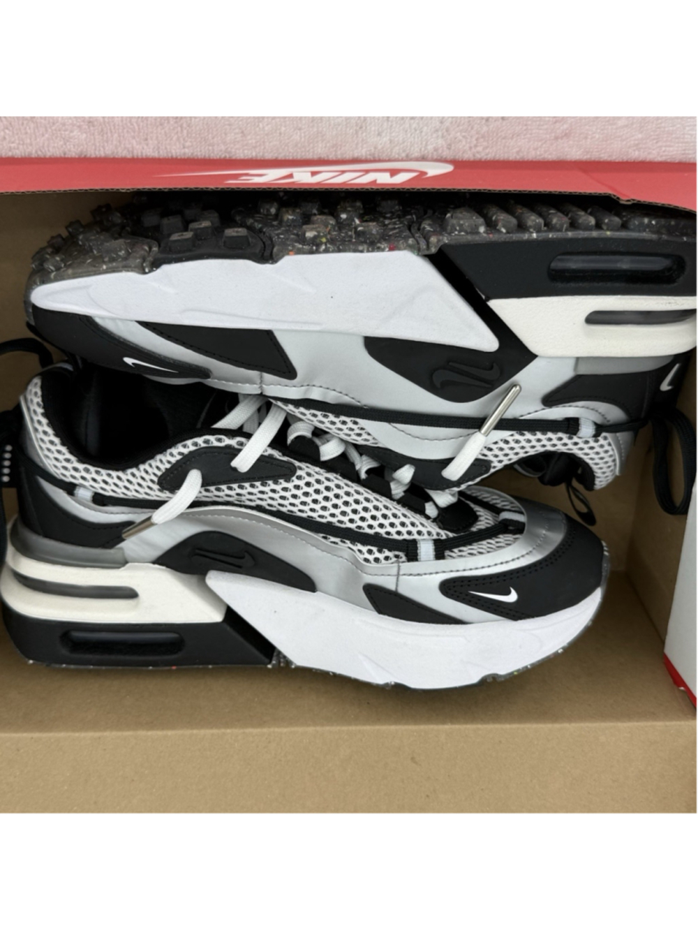 Nike Women’s Air Max Furyosa Silver Black DC7350-001 Size 6.5 New In Box